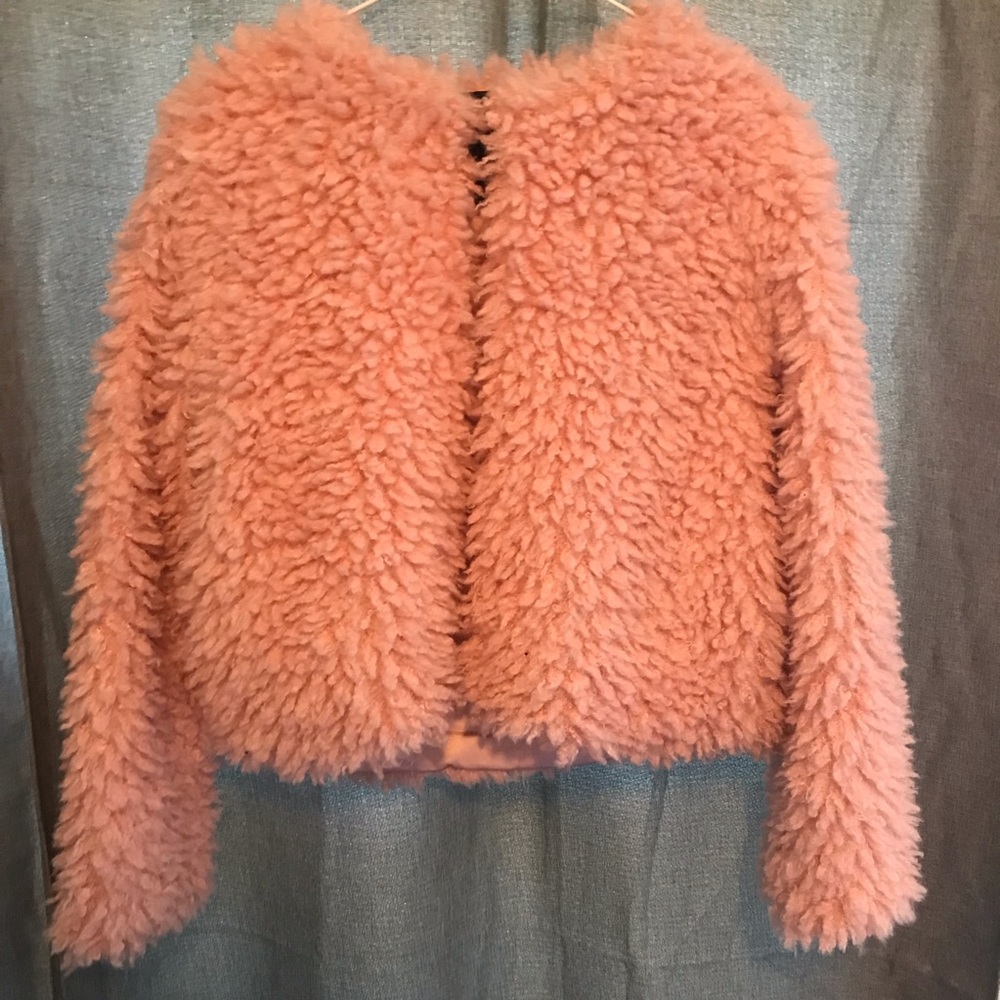 F21 Pink Fur Jacket